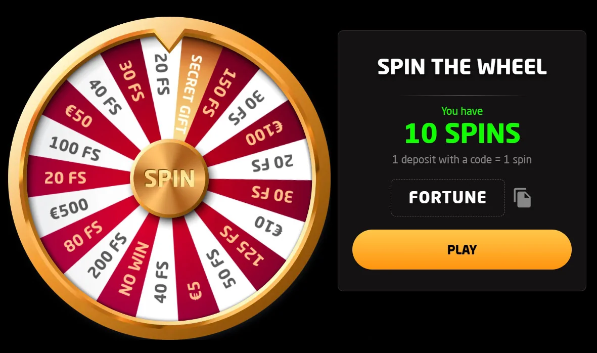 Stay Casino fait tourner la roue